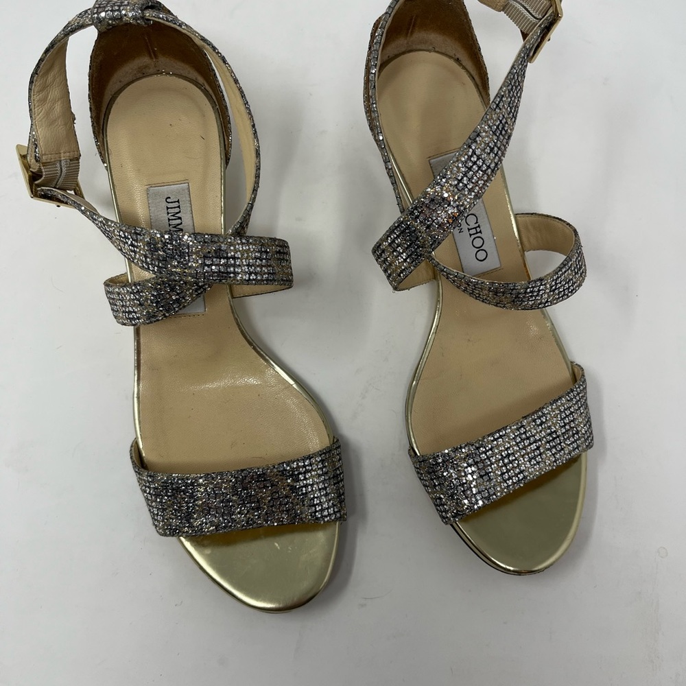 Jimmy Choo Chiara Wedge Sandals - Picture 6 of 8